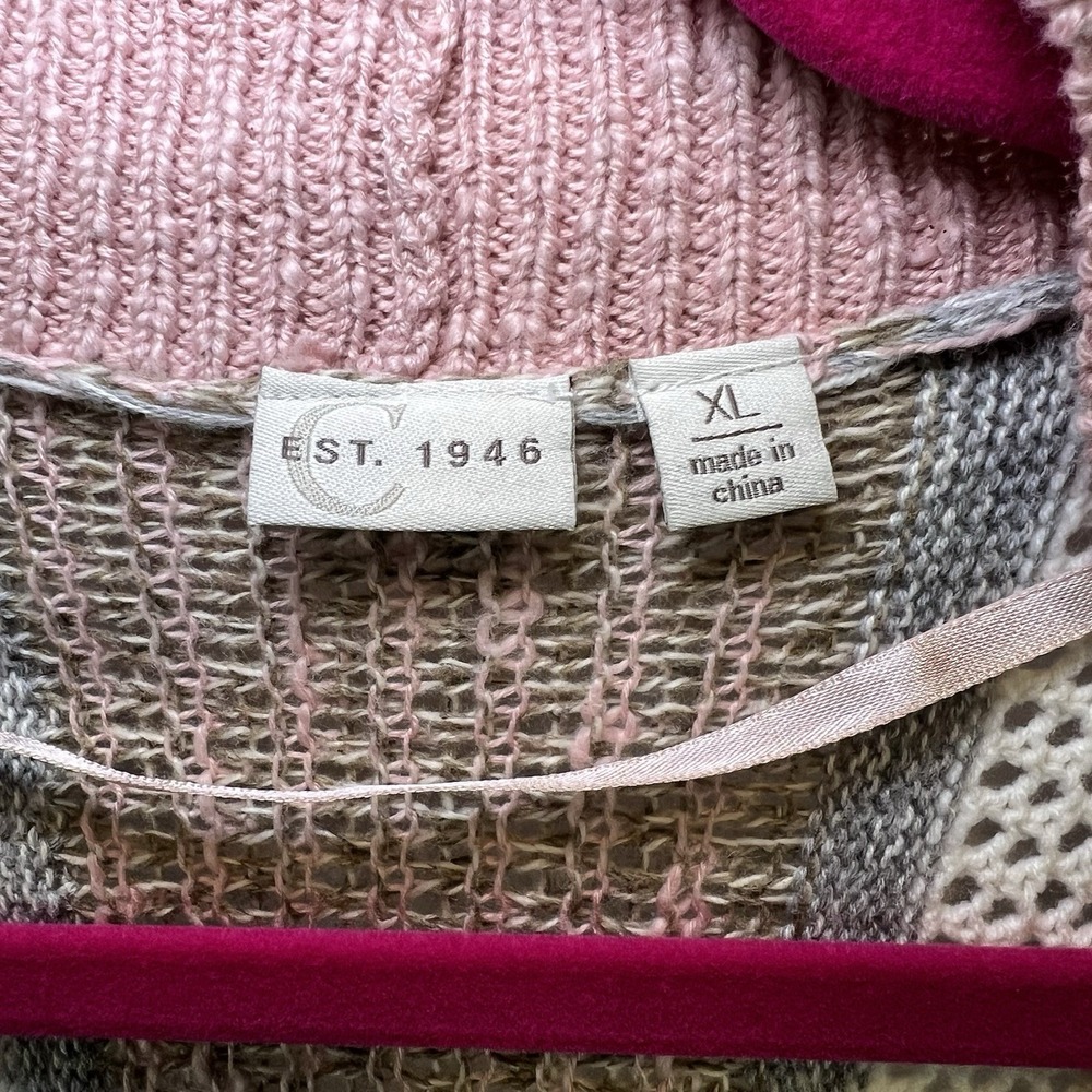Cato Womens Cardigan Sweater Blanket Open Front Knit Long Sleeve Size XL X-Large - Picture 6 of 7